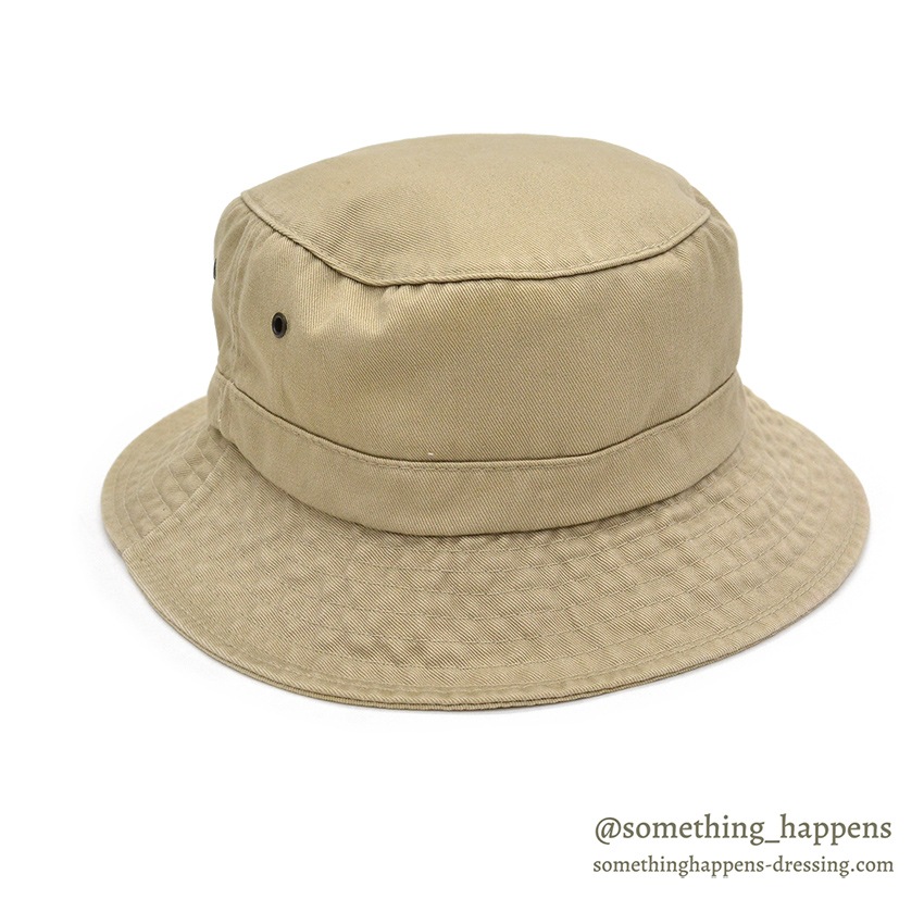 1990's ORVIS DOG EMBROIDERY HAT / TAN ... L/XL