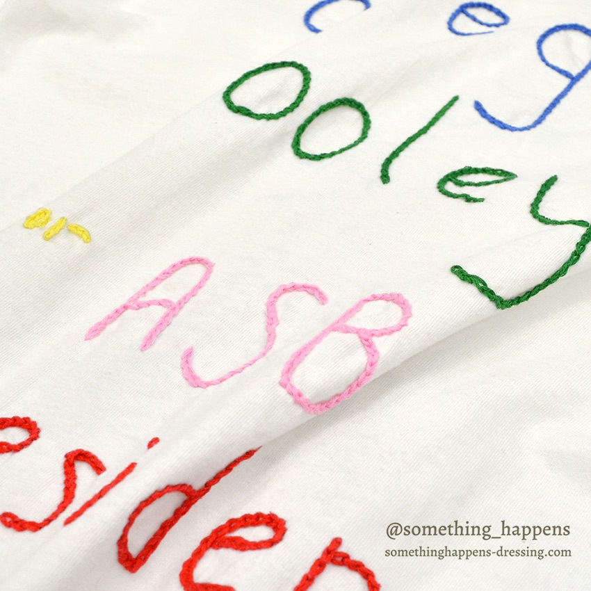 1960's TOWNCRAFT EMBROIDERY T-SHIRT ... M