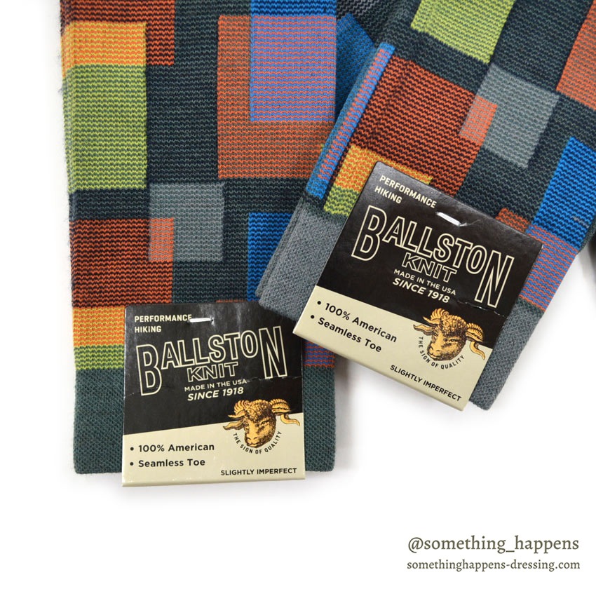 BALLSTON KNIT Merino Wool × Nylon Multi Color Socks 2足set 確認用