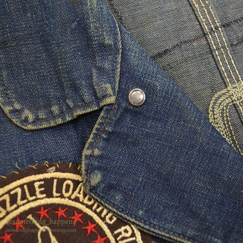 1950's LOTS OF PATCHES DENIM COVERALL ...