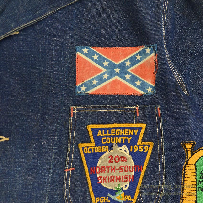 1950's LOTS OF PATCHES DENIM COVERALL ...