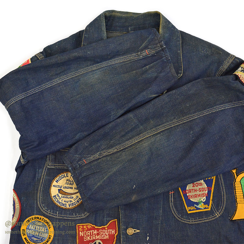 1950's LOTS OF PATCHES DENIM COVERALL ...