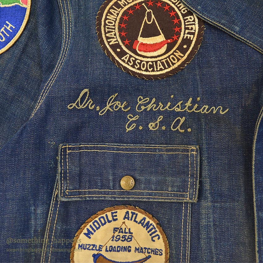 1950's LOTS OF PATCHES DENIM COVERALL ...