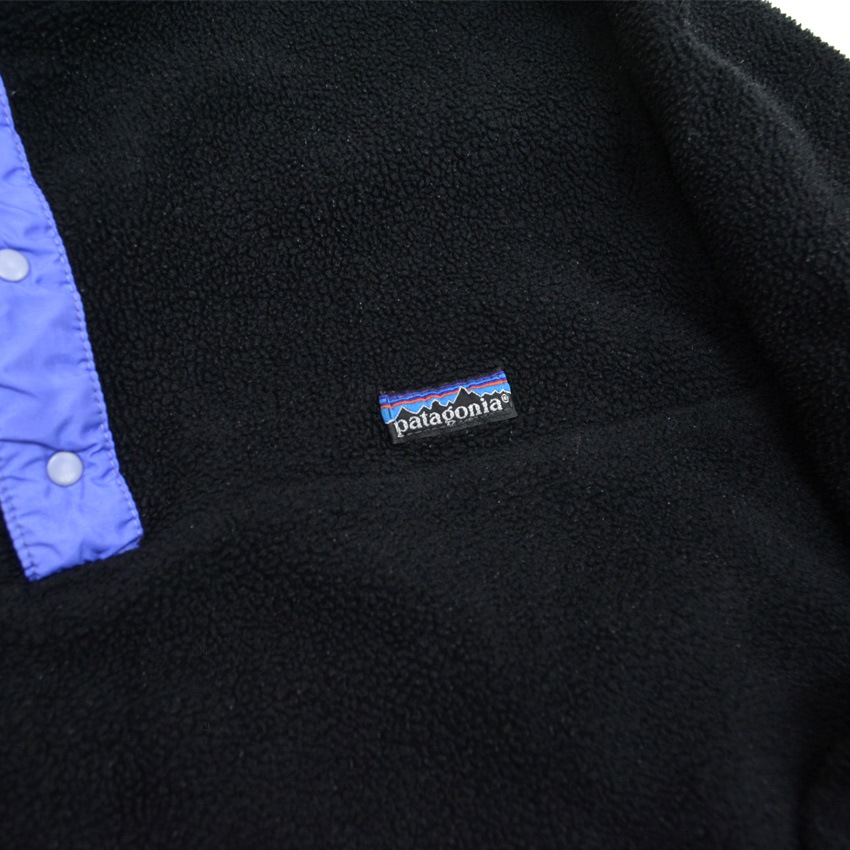 80's patagonia Snap-T Black フリース ジャケット ... M