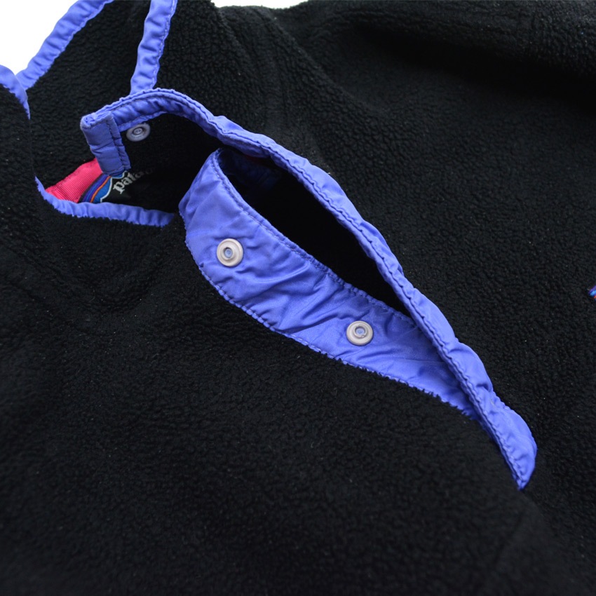 80's patagonia Snap-T Black フリース ジャケット ... M
