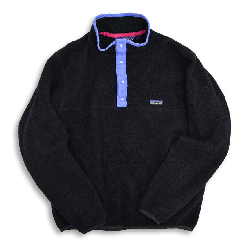 80's patagonia Snap-T Black フリース ジャケット ... M