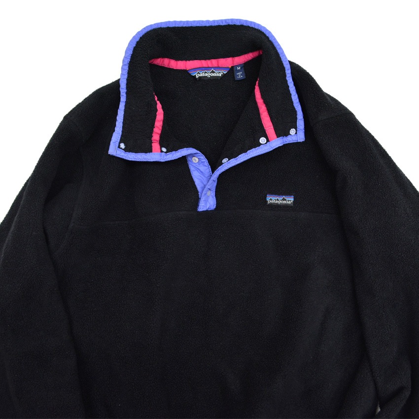 80's patagonia Snap-T Black フリース ジャケット ... M