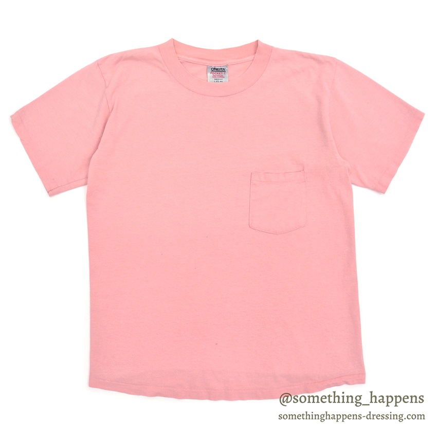 1990's ONEITA THAT MAO THING POCKET T-SHIRT / PINK ... L
