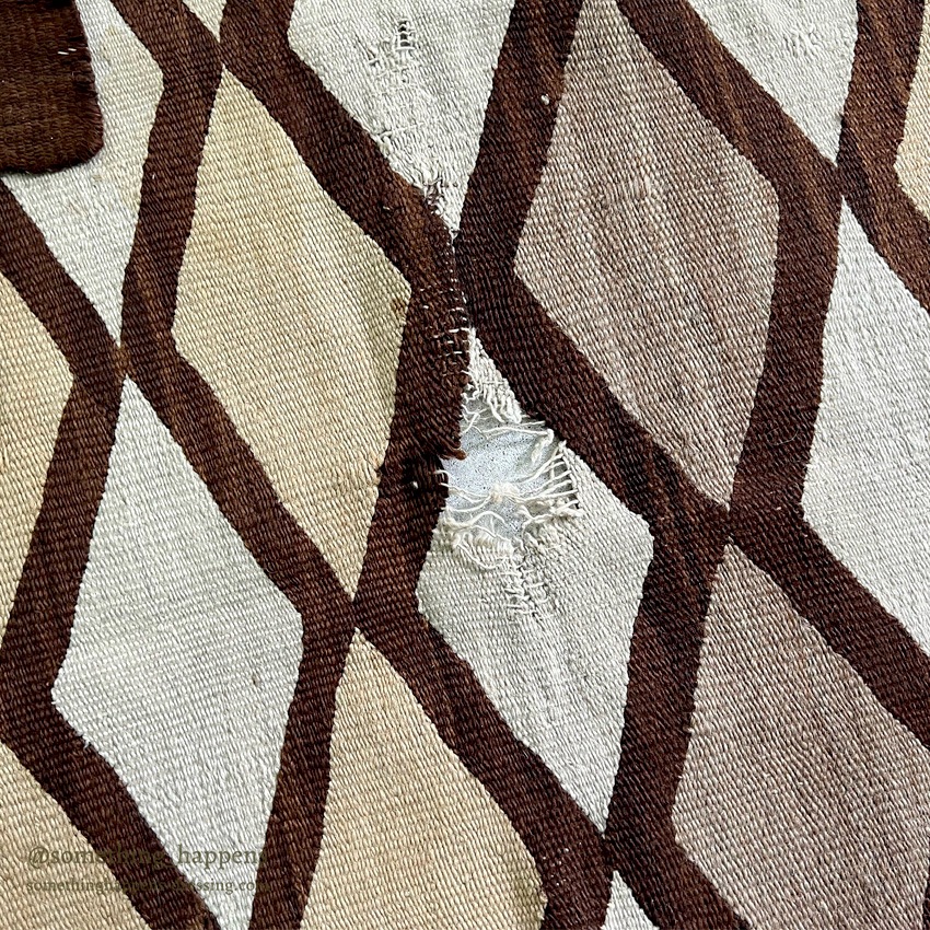 NAVAJO RUG DIAMONDS PATTERN LARGE SIZE ... 191cm/126cm