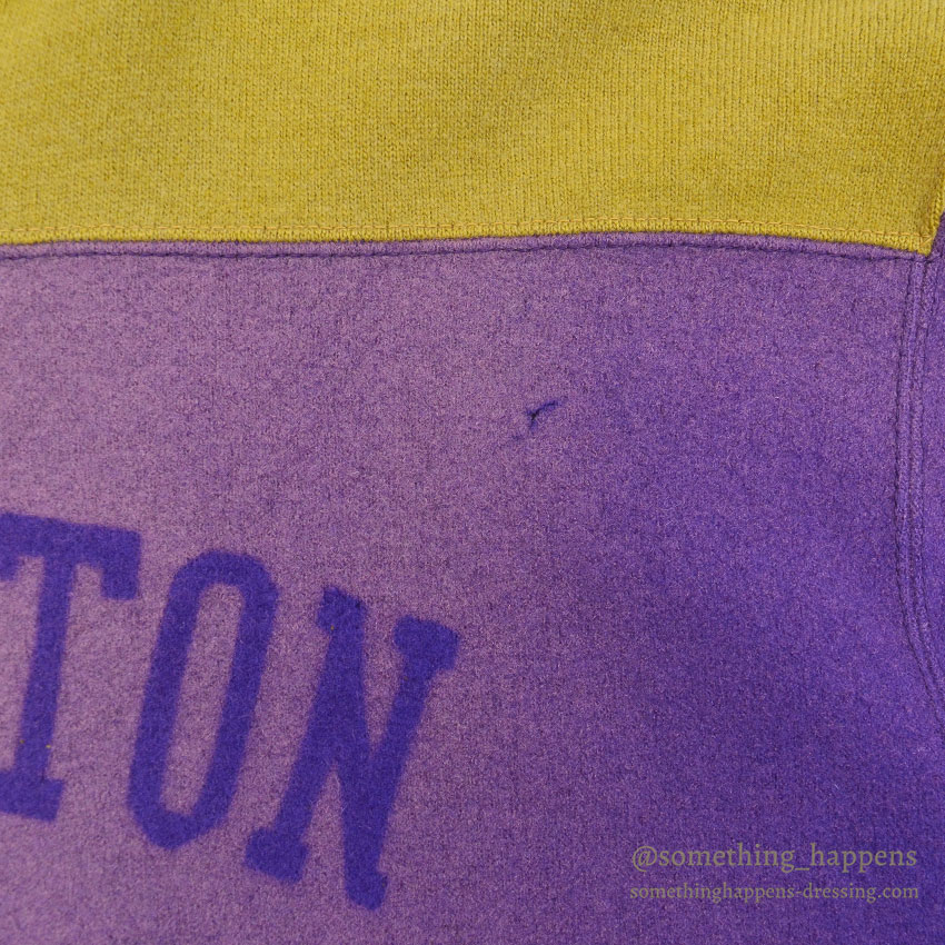 1930's BURGHARDT WOOL SWEAT SHIRT / HUGE SIZE ...