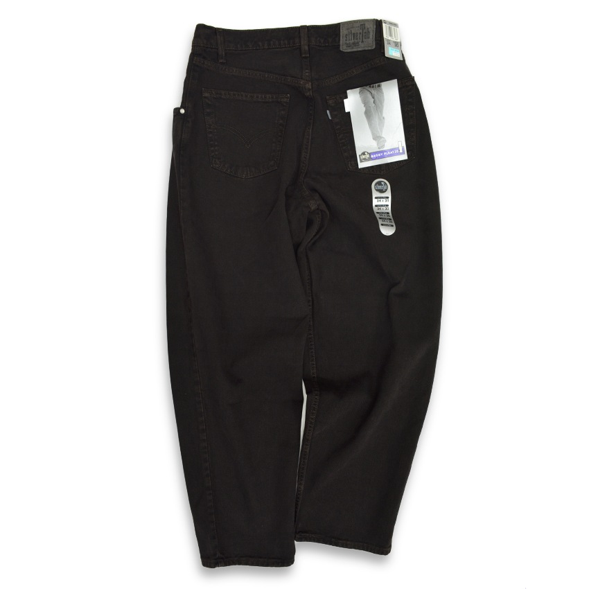 90's Deadstock Levi's silver Tab ' BAGGY ' Black Denim Pants