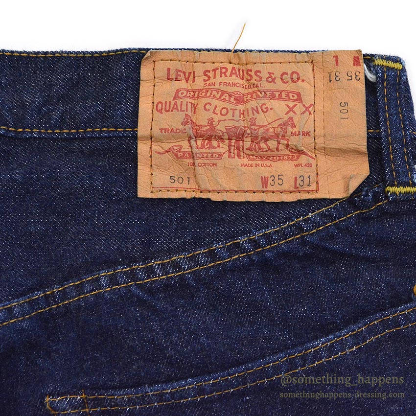 1970's LEVI'S 501 BIGE / ONE WASHED ... W32/L28