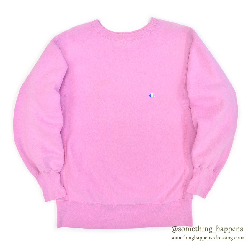 1990's CHAMPION REVERSE WEAVE SWEAT SHIRT / PINK ... L