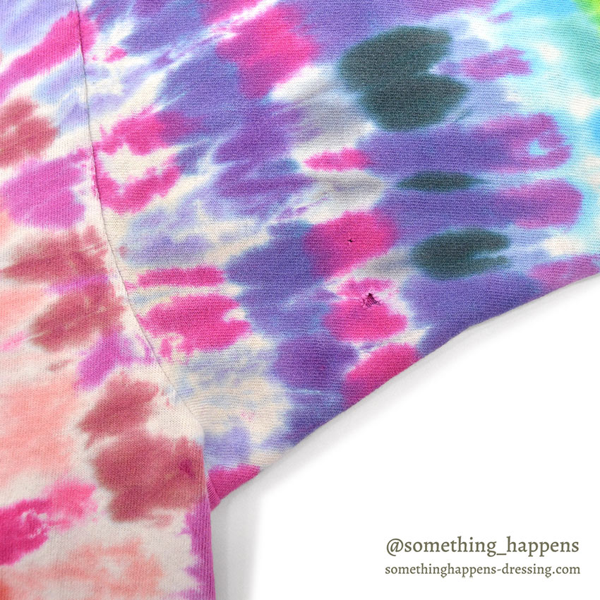 1990's FRUIT OF THE LOOM SMILEY FACE TIE DYE T-SHIRT / AWESOME COLOR ... XL