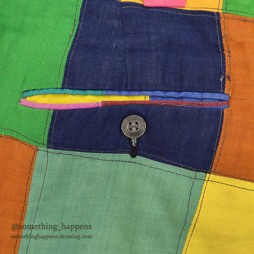 1970's DARIEN SPORT SHOP INDIA MADRAS CRAZY PATCHWORK PANTS ... W34/L29