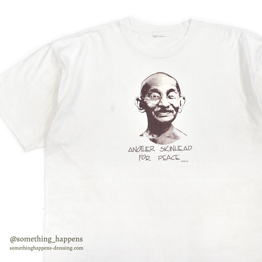 1990's Gandhi PRINT T-SHIRT / HUGE SIZE ...