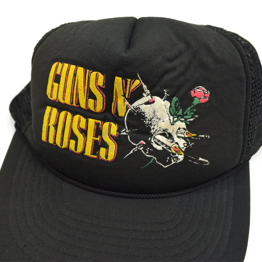 ～90's GUNS N' ROSES スカル 薔薇 キャップ ...