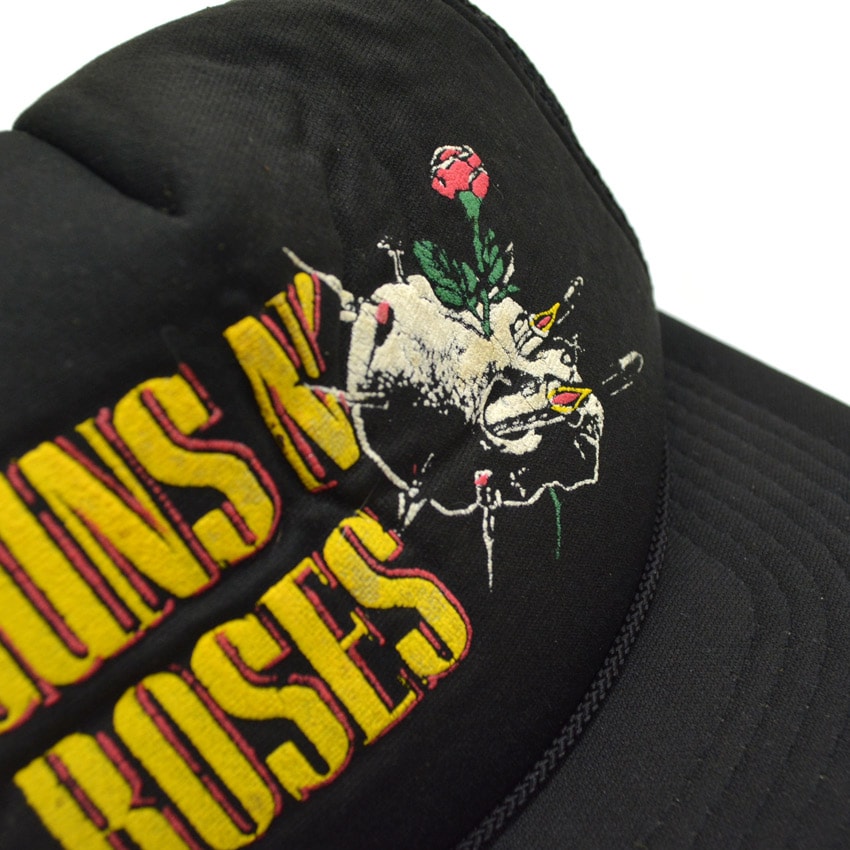 ～90's GUNS N' ROSES スカル 薔薇 キャップ ...