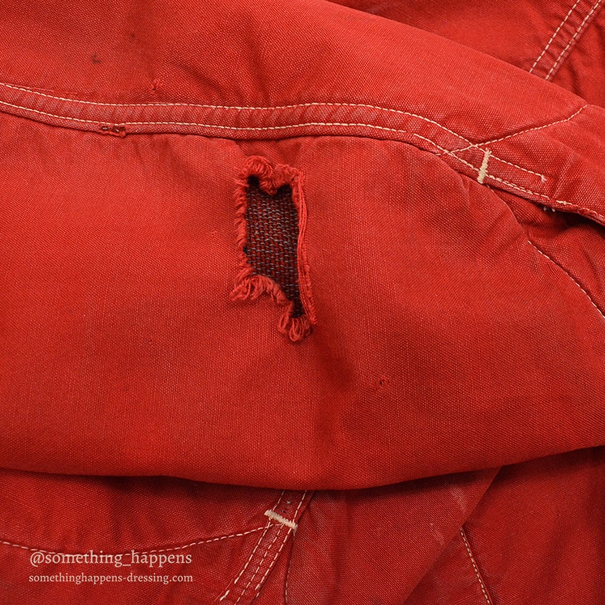 1950's~ HERCULES RED COVERALL BLANKET LINING MODIFIED ...