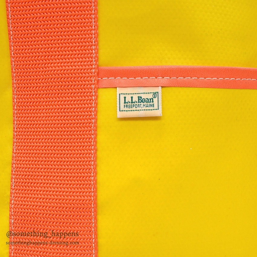 1980's L.L.BEAN PVC WATERPROOF TOTE BAG / EXTREMELY RARE ...