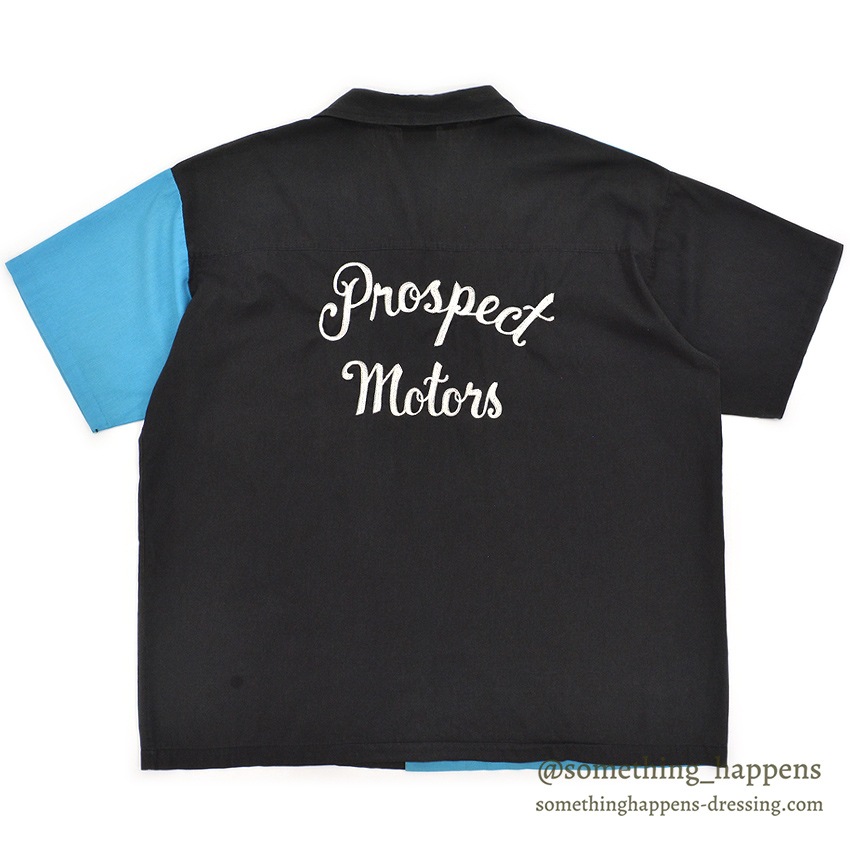 1980's KING LOUIE PROSPECT MOTORS TWO-TONE BOWLING SHIRT ... XL