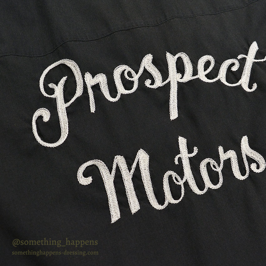 1980's KING LOUIE PROSPECT MOTORS TWO-TONE BOWLING SHIRT ... XL