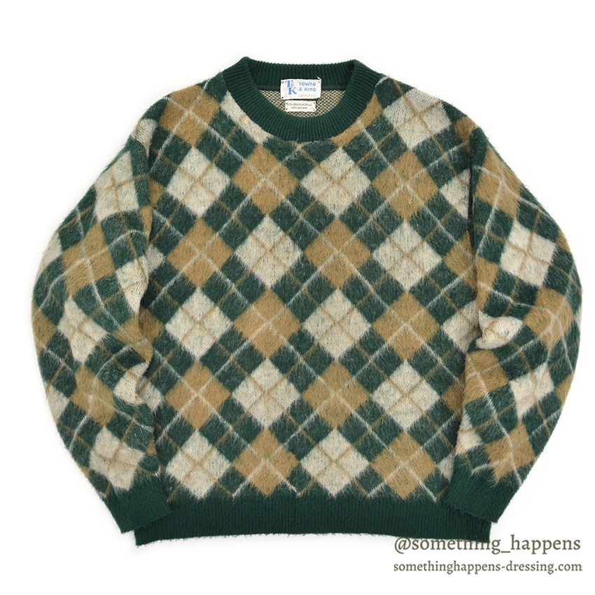 1960's TOWNE & KING MOHAIR SWEATER ... L 