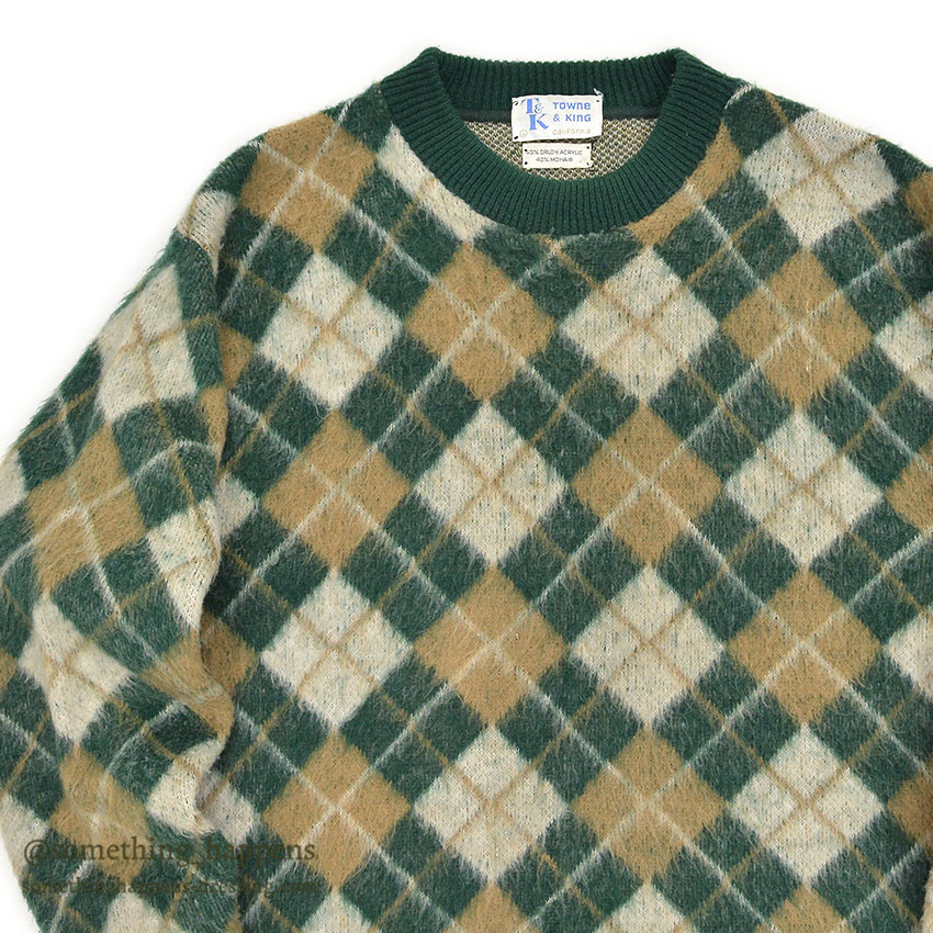 1960's TOWNE & KING MOHAIR SWEATER ... L 