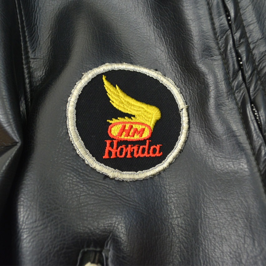 50's Vinyl Leather Two Star Double riders Jacket ... 40