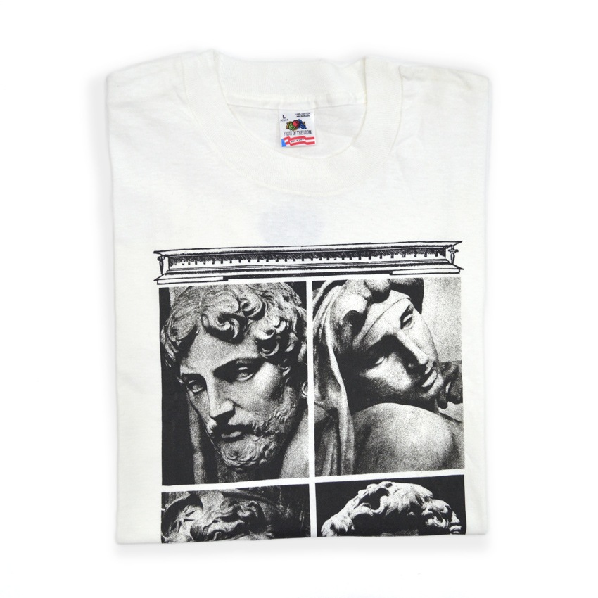 1990's Deadstock FRUIT OF THE LOOM ミケランジェロ ダビデ像 T-shirt ... L