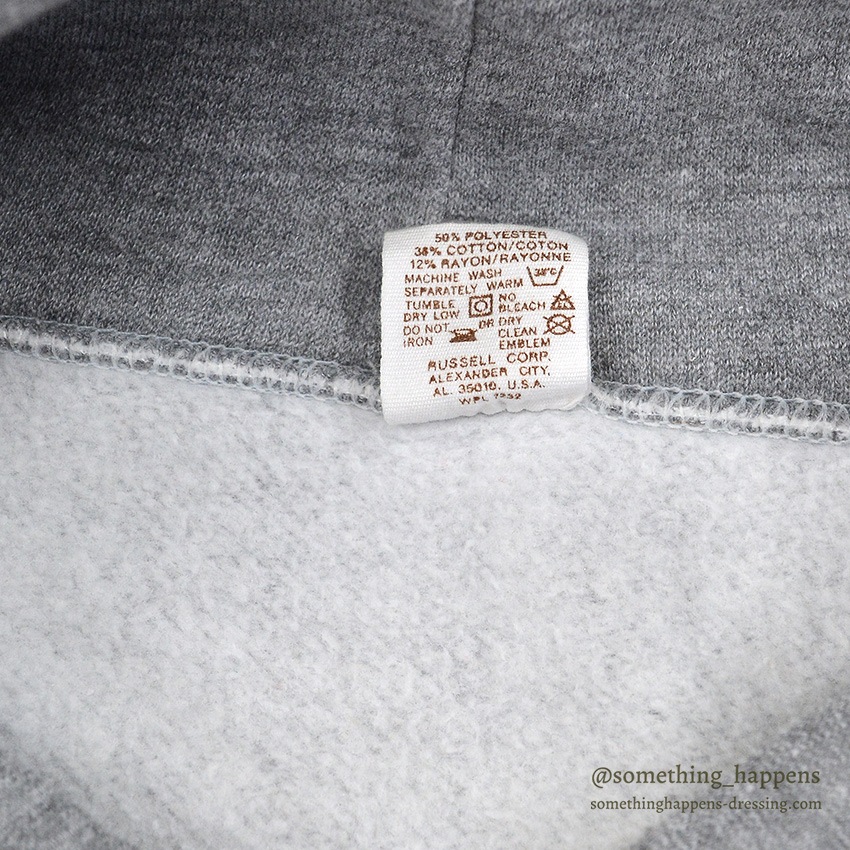 1970's~ RUSSELL BLANK SWEAT PARKA ... XL