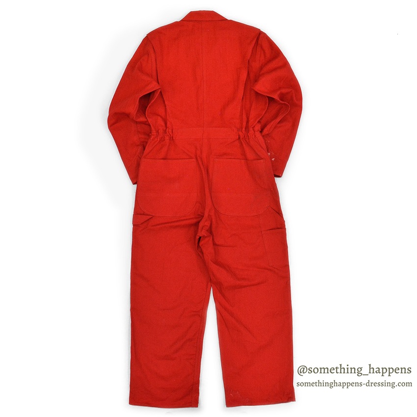 1950's HERCULES NATION-ALLS RED HBT WORK COVERALL ... 38R