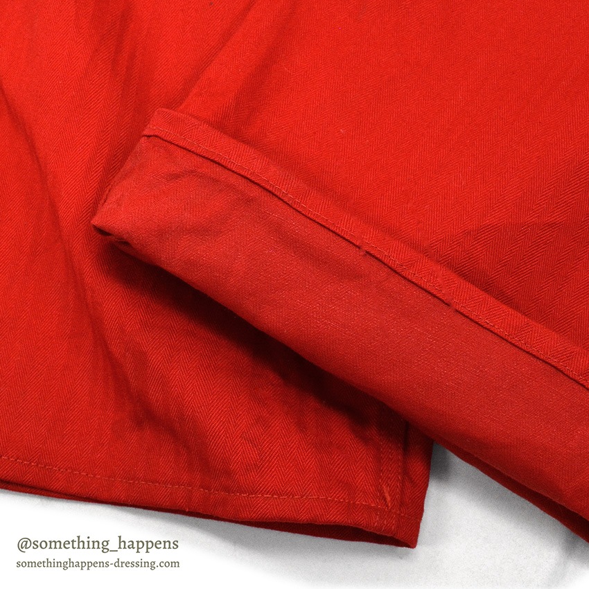 1950's HERCULES NATION-ALLS RED HBT WORK COVERALL ... 38R