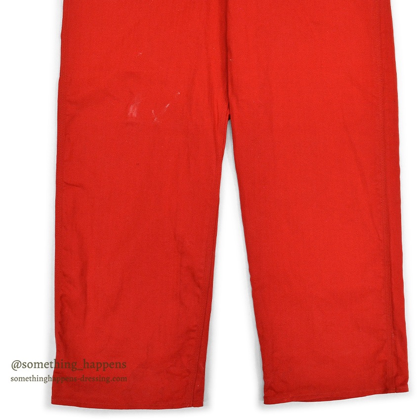 1950's HERCULES NATION-ALLS RED HBT WORK COVERALL ... 38R