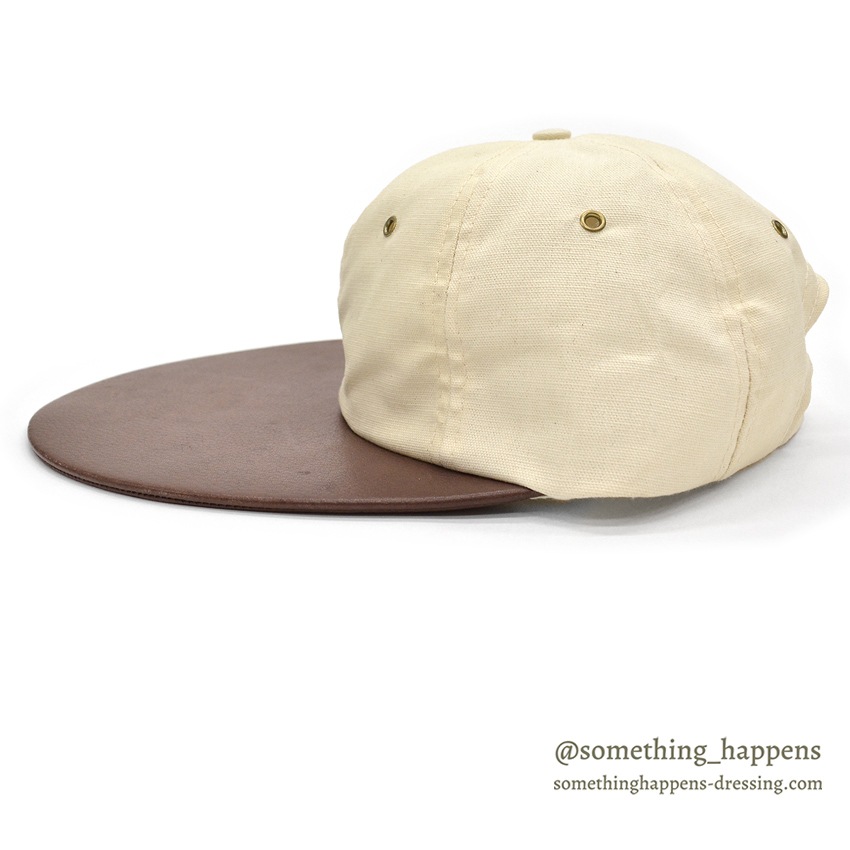 1990's ORVIS CANVAS / LEATHER LONG BILL FISHING CAP / NO LOGO ...