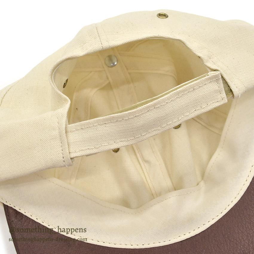 1990's ORVIS CANVAS / LEATHER LONG BILL FISHING CAP / NO LOGO ...