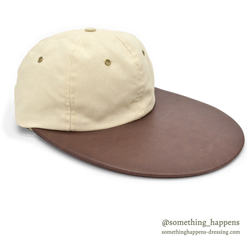 1990's ORVIS CANVAS / LEATHER LONG BILL FISHING CAP / NO LOGO ...