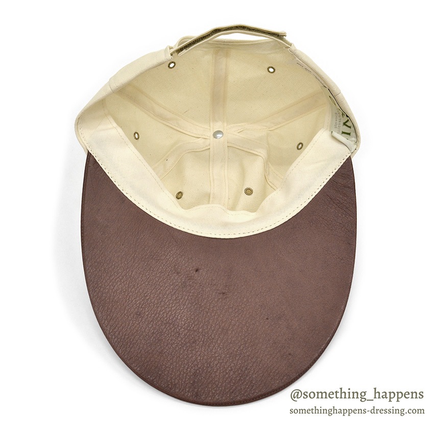 1990's ORVIS CANVAS / LEATHER LONG BILL FISHING CAP / NO LOGO ...