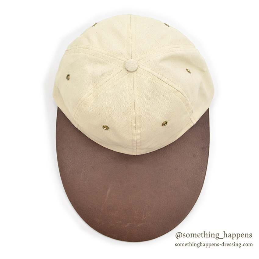 1990's ORVIS CANVAS / LEATHER LONG BILL FISHING CAP / NO LOGO ...