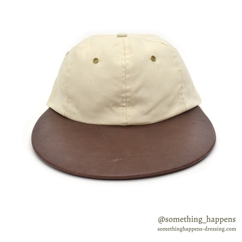 1990's ORVIS CANVAS / LEATHER LONG BILL FISHING CAP / NO LOGO ...