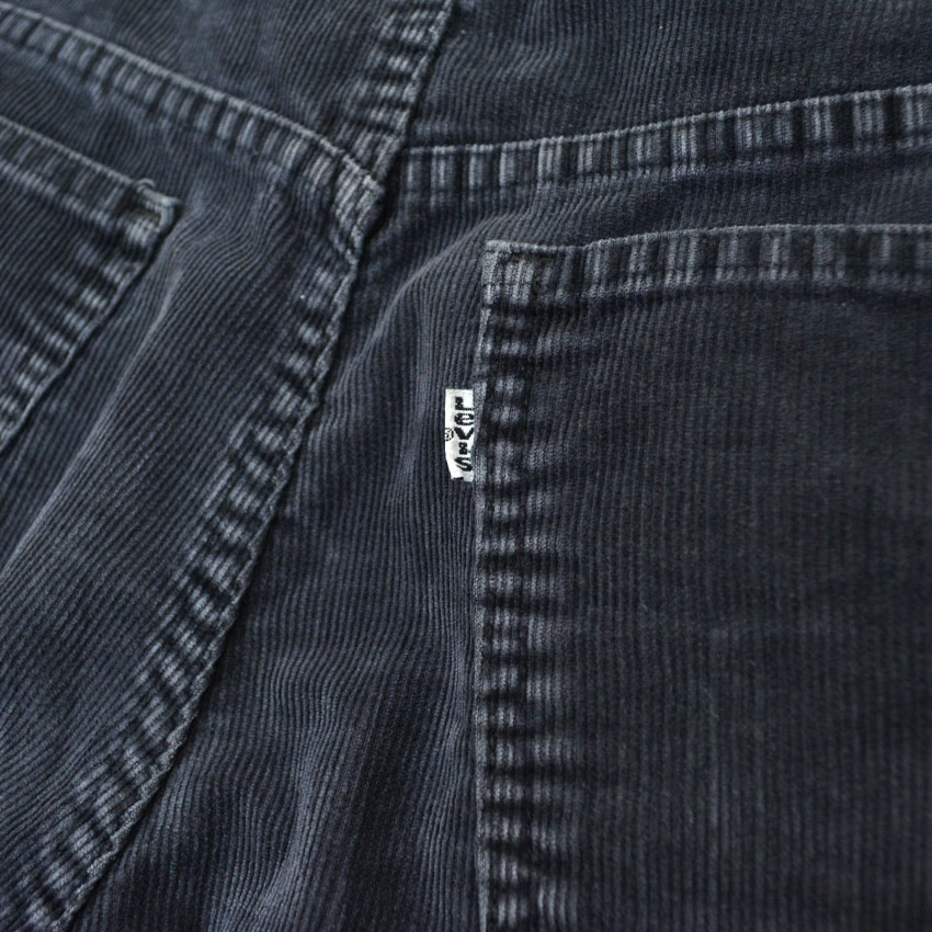 80's Levi's 519 Corduroy Black ... W35×L31