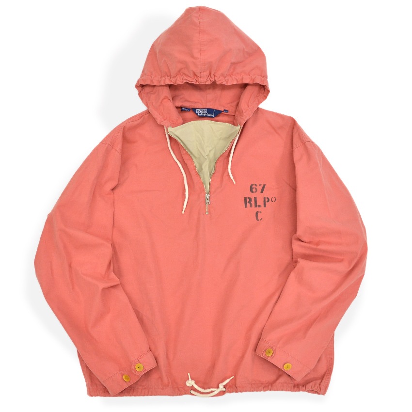 1990's Polo by Ralph Lauren RL-67 Anorak Parka Jacket Peach