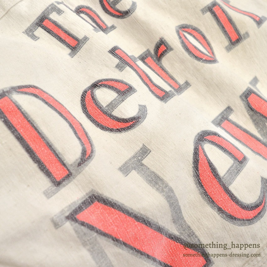 1950's~ THE DETROIT NEWS / NEWS PAPER BAG ...