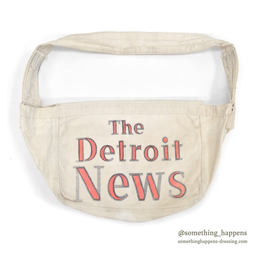 1950's~ THE DETROIT NEWS / NEWS PAPER BAG ...