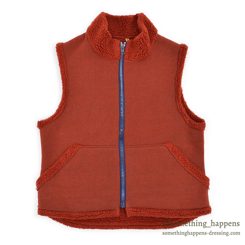 ~1980's YAK WEAR SEATTLE RED PILE VEST ... XL