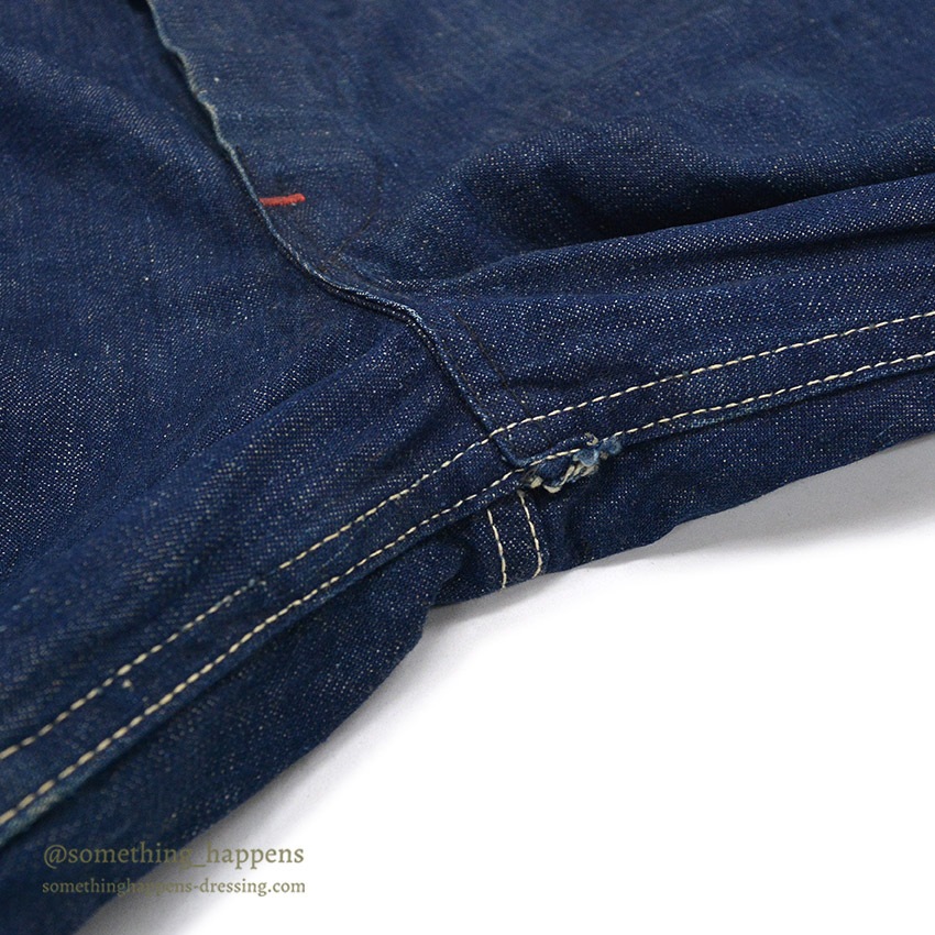 1940's WW2 DENIM OVERALL / VERY DARK ... W38/L31