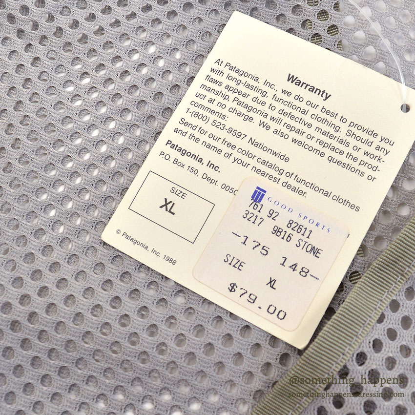 1980's DEADSTOCK PATAGONIA MESH MASTER FISHING VEST ... XL