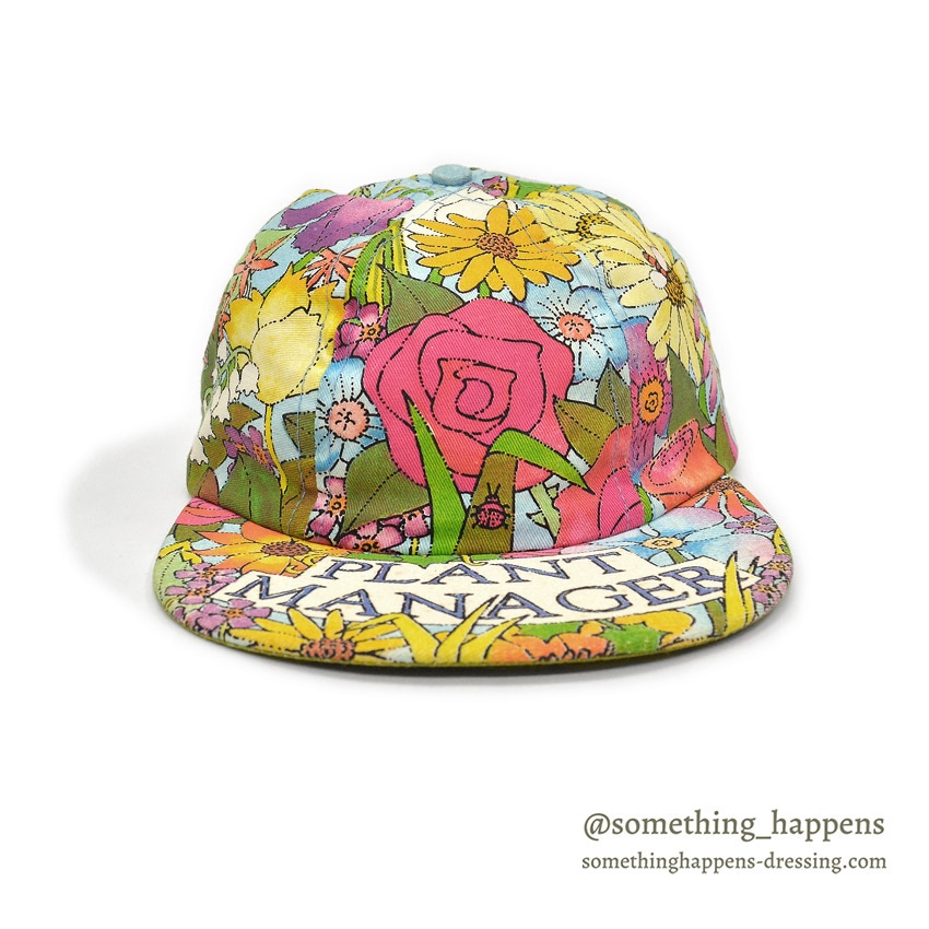 1990's LAKE STREET PLANT MANAGER ALL OVER FLORAL PRINT CAP