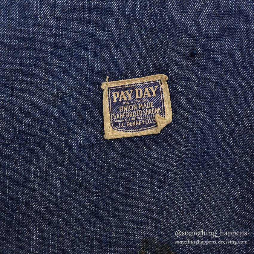 ジャケット・アウター PAY-DAY WW II TYPE COVERALL 1940's PAYDAY WW2 DENIM COVERALL / DARK  | 確認用 JACKET
