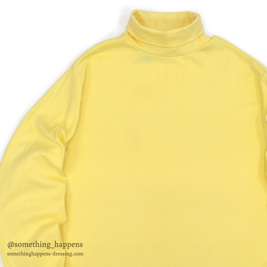 1980's~ EDDIE BAUER YELLOW TURTLE NECK TEE ... L